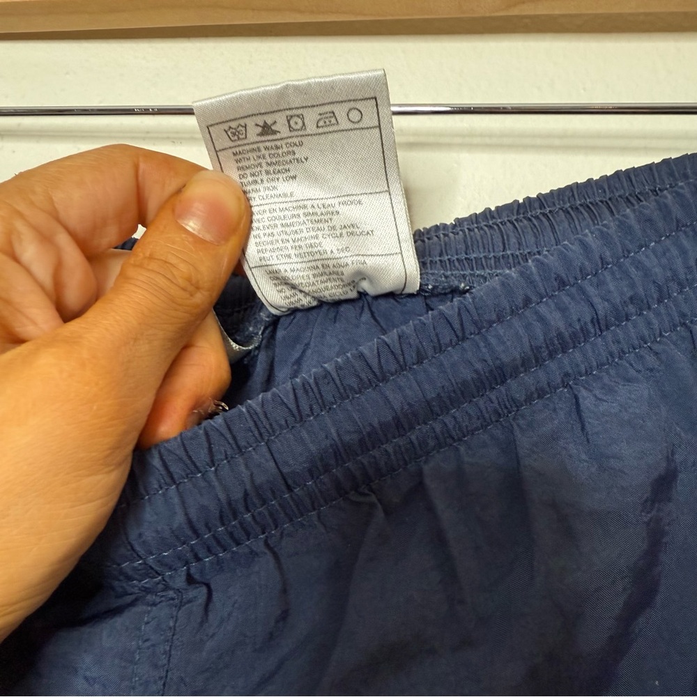 Vintage Nike Grey Tag Nylon Track Shorts in navy size medium - Picture 3 of 7